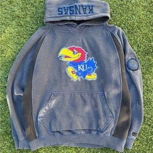 Vintage Kansas Jayhawks Gray Hoodie